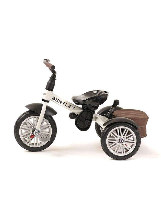 Bentley 6-in-1 Baby Stroller-Bentley Continental GT Speed Replica Wheel-Rotating Seat-With Bentley Bag-6M to 5Y-White Satin