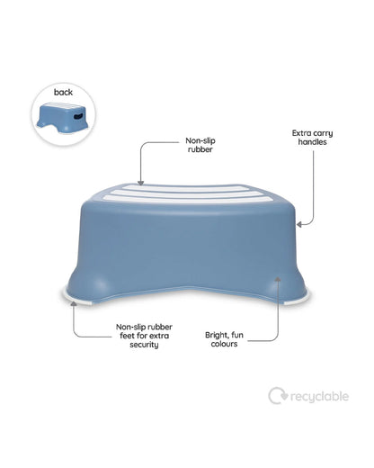 My Carry Potty Ocean Blue My Little Potty Seat with Step Stool-15M+