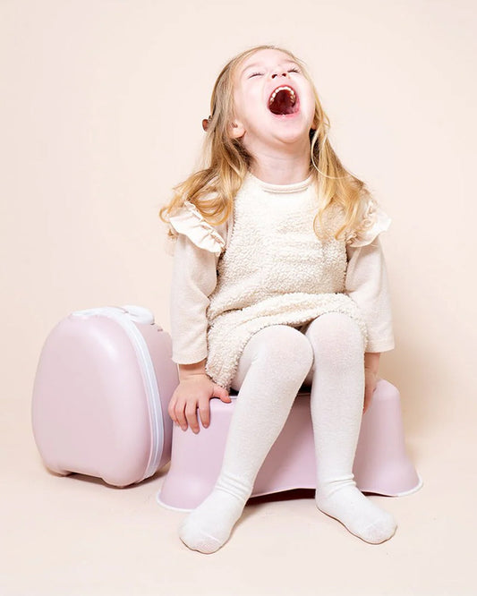 My Carry Potty Blush Pink My Little Potty Seat with Step Stool-15M+