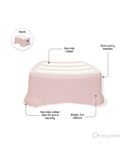 My Carry Potty Blush Pink My Little Potty Seat with Step Stool-15M+