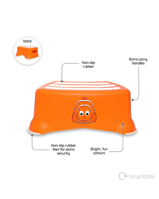 My Carry Potty Clownfish My Little Step Stool-With Anti Skid Base-Non Slip Top & Extra Carry Handles-15M+