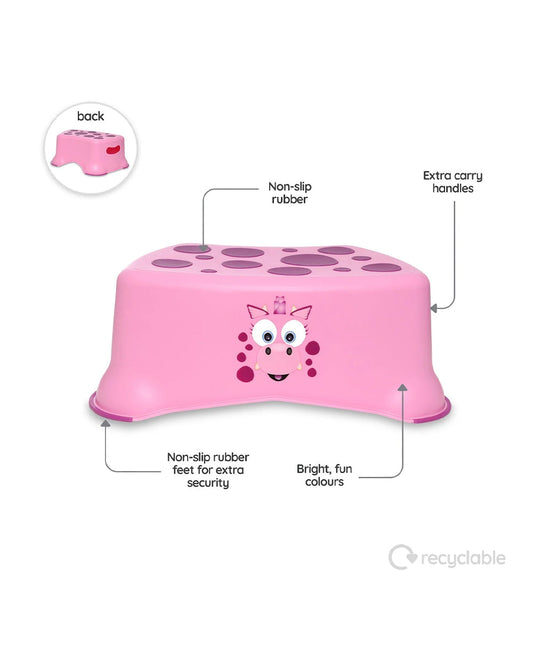 My Carry Potty Pink Dragon My Little Potty Seat with Step Stool-15M+