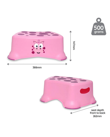 My Carry Potty Pink Dragon My Little Step Stool-With Anti Skid Base-Non Slip Top & Extra Carry Handles-15M+