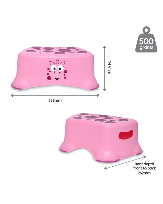 My Carry Potty Pink Dragon My Little Step Stool-With Anti Skid Base-Non Slip Top & Extra Carry Handles-15M+