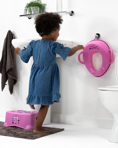 My Carry Potty Pink Dragon My Little Step Stool-With Anti Skid Base-Non Slip Top & Extra Carry Handles-15M+