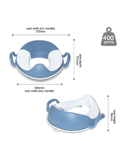 My Carry Potty Ocean Blue My Little Trainer Potty Seat-With Tall Splash Guard-Non Slip Edges & Safety Handles-15M+