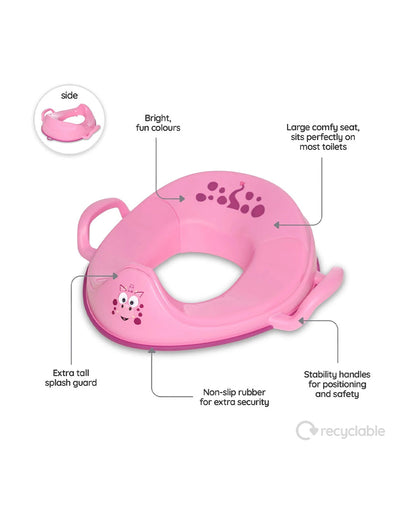 My Carry Potty Pink Dragon My Little Potty Seat with Step Stool-15M+