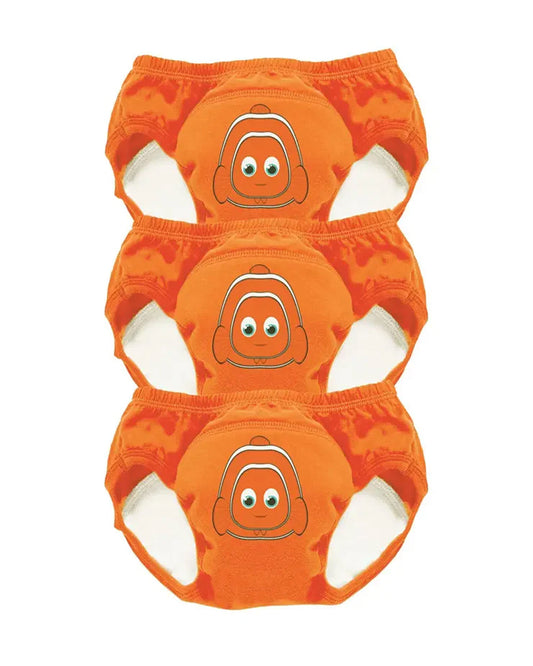 My Carry Potty Clownfish My Little Training Pants-With Comfortable & Strechtable Waistband-3 Layer Absorbency & Super Soft Cotton-Pack of 3