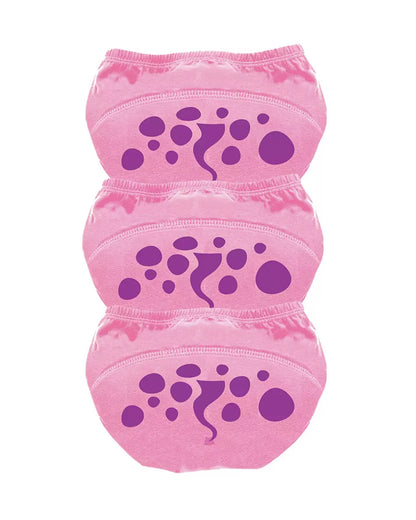 My Carry Potty Pink Dragon My Little Training Pants-With Comfortable & Strechtable Waistband-3 Layer Absorbency & Super Soft Cotton-Pack of 3