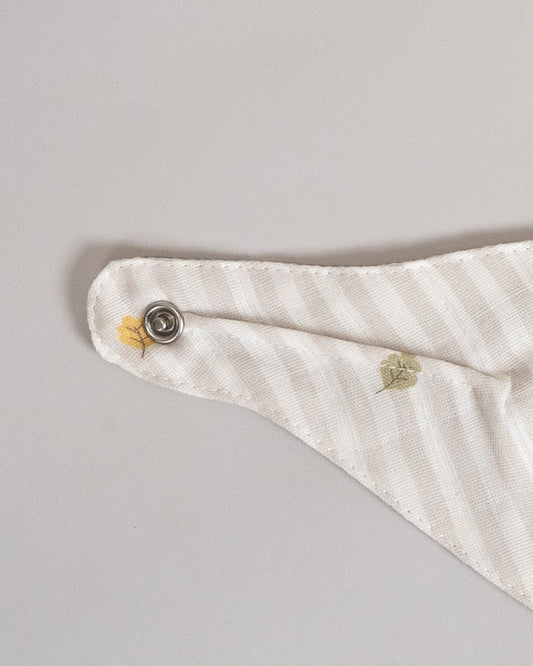Twingle 100% Organic Muslin Bandana Bib-Dual Layer for Maximum Absorbency-Trusted YKK Snaps-Roar & Autumn Print-Pack of 2-For Infants
