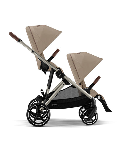 Cybex Gazelle S 2nd Seat Unit-Sibling Seat-Connects Directly To The Stroller With Built In Adapters-Reversible & Flat Reclining Seat-2 Years Warranty-Upto 22 Kg-Almond Beige