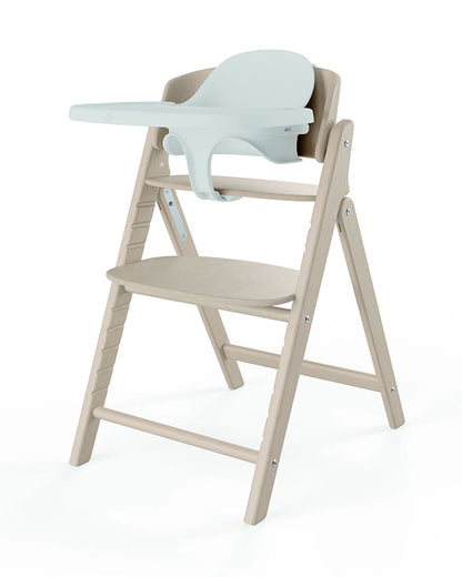 Cybex Click & Fold 3 in 1 High Chair-With Harness, Baby Set & Tray-2 Years Warranty-For 6M to 99Y (Upto 120 Kg)-All Natural Light