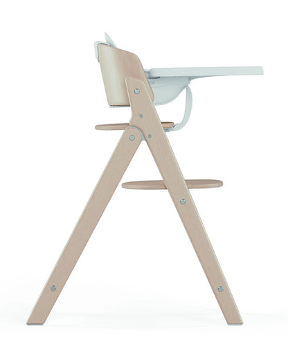 Cybex Click & Fold 3 in 1 High Chair With Baby Set & Tray-Quick & Easy One Hand Unfold-Self Standing When Folded-Individual Height & Depth Adjustment of Seat & Footrest-For 6M to 99Y (Upto 120 Kg)-All Natural Light