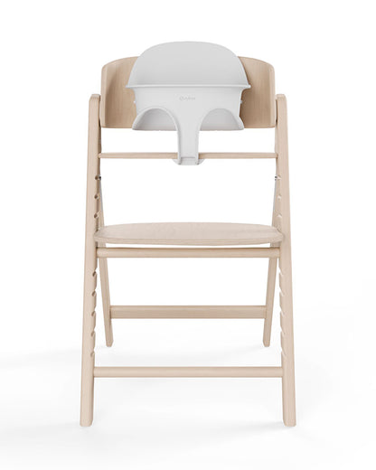 Cybex Click & Fold 3 in 1 High Chair With Baby Set & Tray-Quick & Easy One Hand Unfold-Self Standing When Folded-Individual Height & Depth Adjustment of Seat & Footrest-For 6M to 99Y (Upto 120 Kg)-All Natural Light