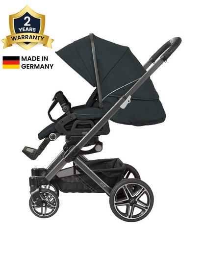 Hartan VIP GTS Baby Stroller-Height Adjustable Parent Handle Bar-Flat Reclining & Reversible Seat-Compact Fold-Pram for 6M to 4Y (Upto 22 Kg)-Racing Stars