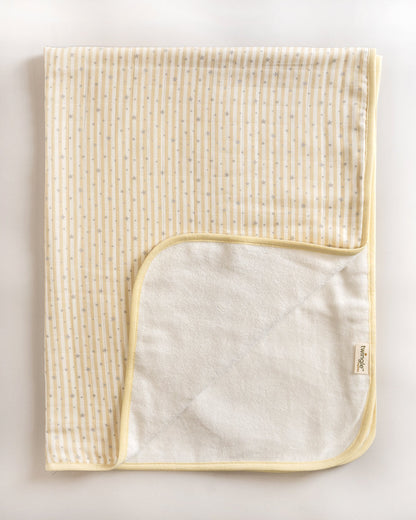 Twingle 100% Organic Muslin Towel with 2 Face Towels-Gentle on Delicate Skin-Backed by Highly Absorbent Terry-Owls & Stars Print-Pack of 3-For Infants