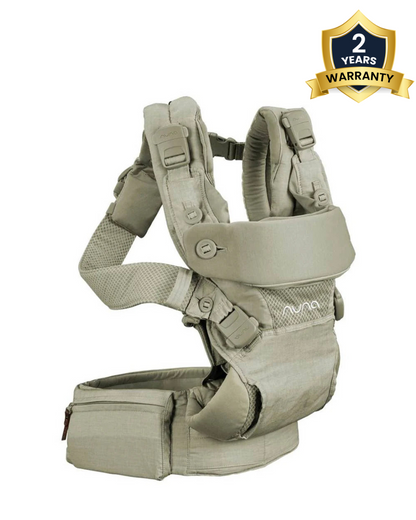 Nuna Cudl Baby Carrier-4 Carry Positions-Four Ergonomic Magnetic Buckles-For 0 to 3Y (Upto 16Kg)-Sage