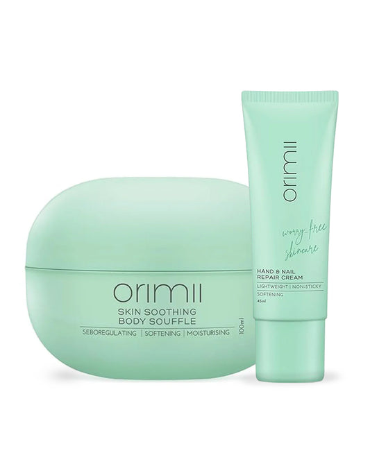 Orimii Skin Soothing Body Souffle Cream (100ml) & Nail and Hand Repair Cream (45ml)-Pregnancy & Breastfeeding Safe