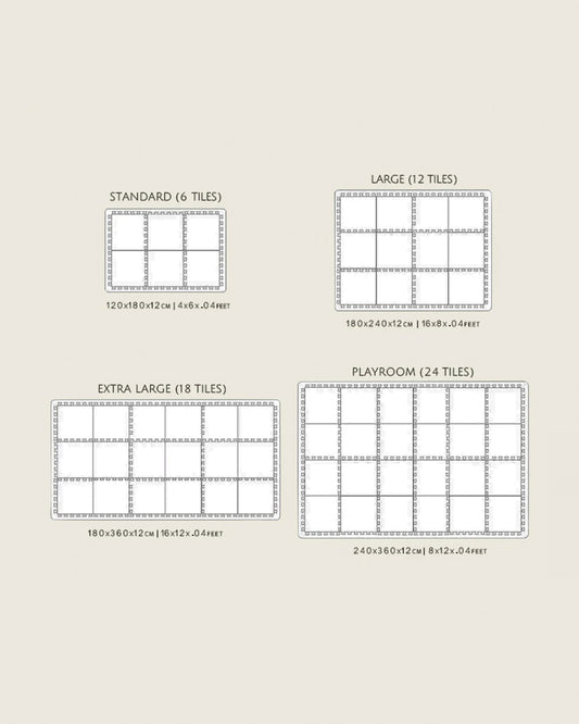 Lille Barn Dreamy Stars Playmat-Includes 6 Waterproof EVA Foam Tiles-0M+