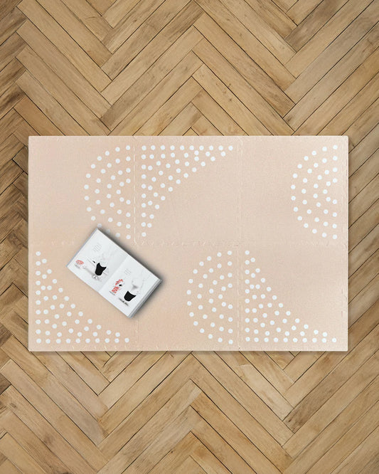 Lille Barn Polka Dreams Playmat-Includes 6 Waterproof EVA Foam Tiles-0M+