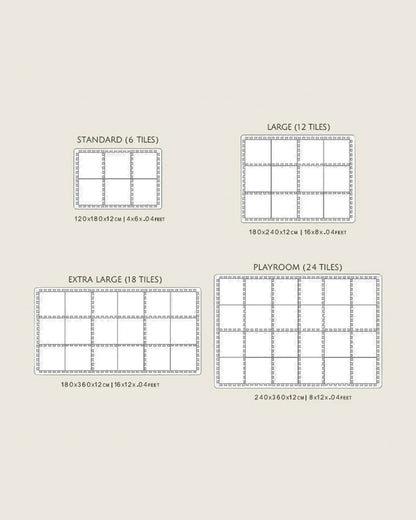 Lille Barn Polka Dreams Playmat-Includes 6 Waterproof EVA Foam Tiles-0M+