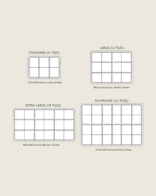 Lille Barn Polka Dreams Playmat-Includes 6 Waterproof EVA Foam Tiles-0M+