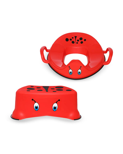 My Carry Potty Ladybird My Little Potty Seat with Step Stool-15M+