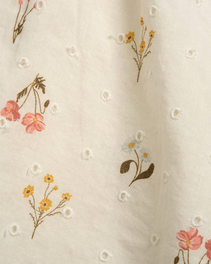 Chicco Natural Frock Dress-Printed-Cotton-For Infants