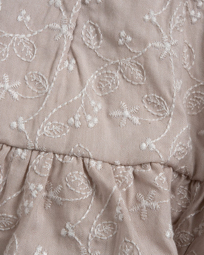 Chicco Natural Frock Dress with Bloomer-Printed-Cotton-For Infants