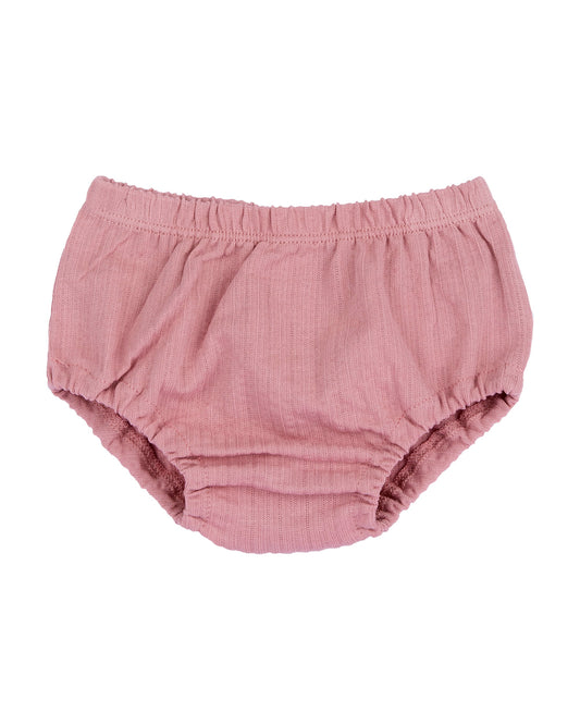Chicco Pastel Pink Frock Dress with Bloomer-Solid-Cotton-For Infants