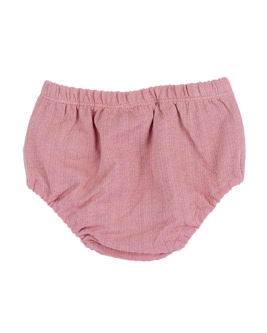 Chicco Pastel Pink Frock Dress with Bloomer-Solid-Cotton-For Infants