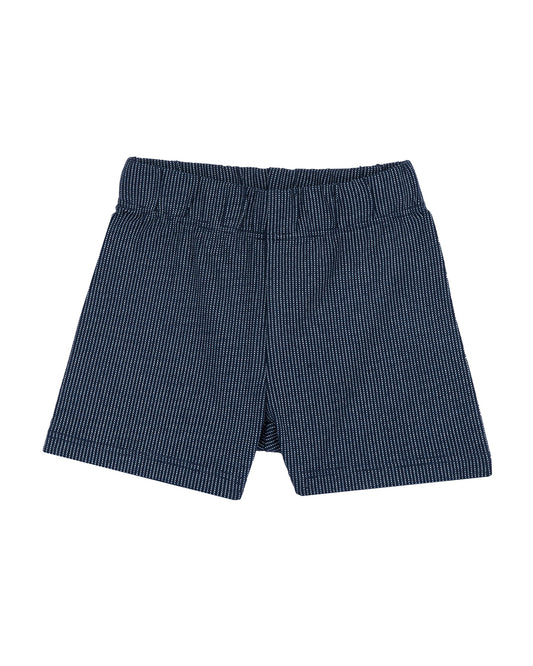 Chicco Red & Navy Blue T-shirt & Shorts Set-Printed-Cotton-For Infants