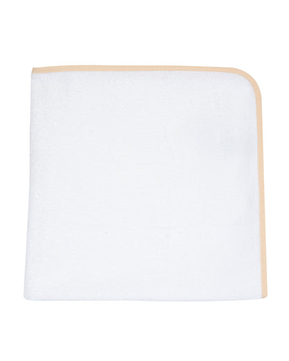 Chicco Hooded Baby Bath Towel-Organic Cotton-White