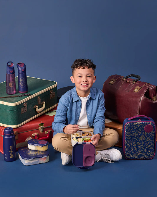 b.box Harry Potter Mini Lunchbox-Flexi Fruit Holder-Adjustable Divider-1000ml-36M+