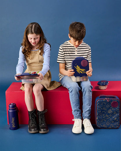 b.box School Essentials Kit-Mini Lunch Box(1000ml)-Tritan Straw Sipper(650ml)-Harry Potter-3Y+