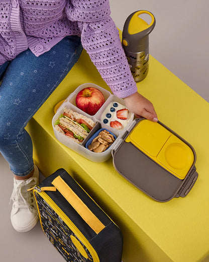 b.box Batman Mini Lunchbox-Flexi Fruit Holder-Adjustable Divider-1000ml-36M+