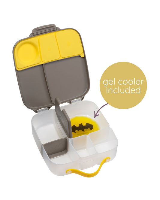 b.box Batman Mini Lunchbox-Flexi Fruit Holder-Adjustable Divider-1000ml-36M+