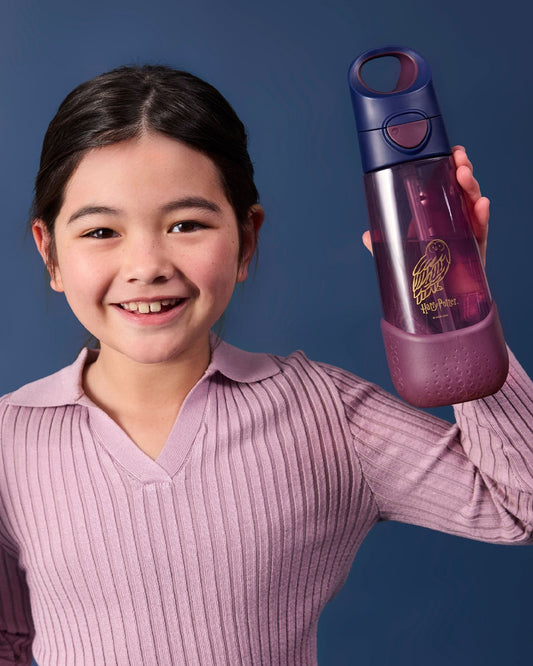 b.box Harry Potter Tritan Straw Sipper-One Touch Open & Lock Lid-Spill Proof Straw Top-600ml-12M+