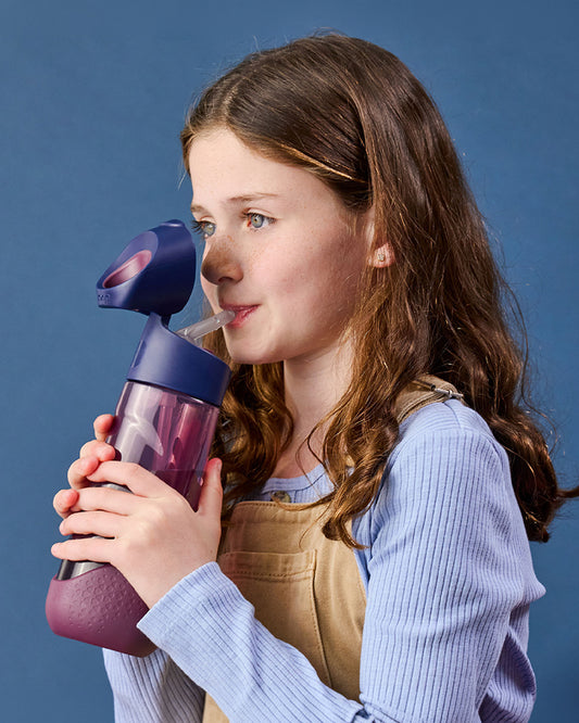 b.box Harry Potter Tritan Straw Sipper-One Touch Open & Lock Lid-Spill Proof Straw Top-600ml-12M+
