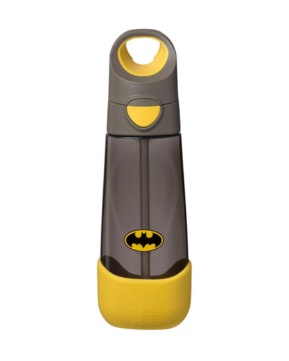 b.box Batman Tritan Straw Sipper-One Touch Open & Lock Lid-Spill Proof Straw Top-600ml-12M+
