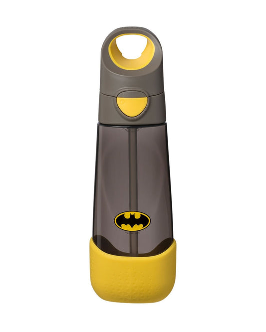 b.box Batman Tritan Straw Sipper-One Touch Open & Lock Lid-Spill Proof Straw Top-600ml-12M+