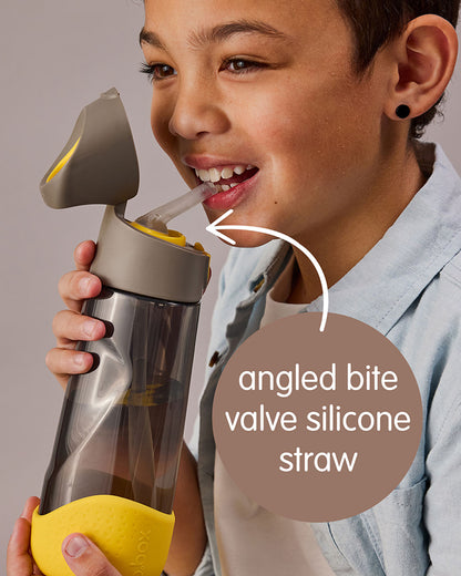 b.box Batman Tritan Straw Sipper-One Touch Open & Lock Lid-Spill Proof Straw Top-600ml-12M+