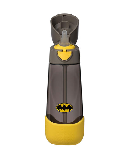 b.box Batman Tritan Straw Sipper-One Touch Open & Lock Lid-Spill Proof Straw Top-600ml-12M+