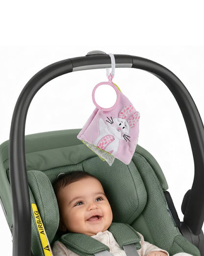 nuluv Butterfly Cloth Book-With Rattle & Crinkle Sound-Fun Mirror for Self-recognition-Learning & Educational Toys For 3M+