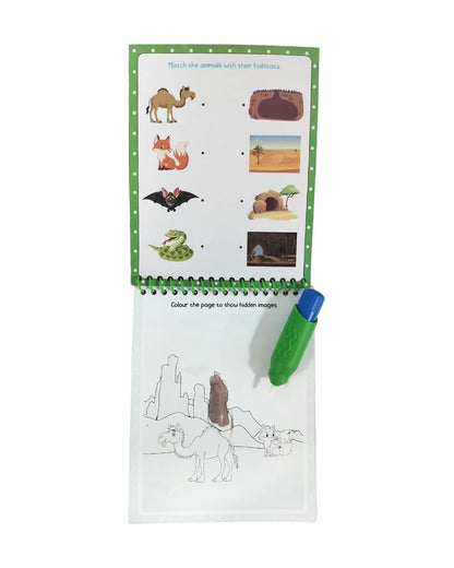 Pegasus Water Wonder Animal Friends Colouring Book-Art & Craft Kit-Develops Fine Motor Skills-36M+