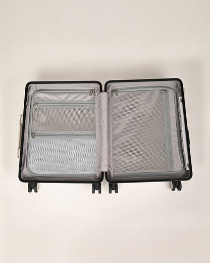 Miamily Forest Green Ride On Trolley Carry On Luggage-Swiss Design-with 3 Digit Lock and Built in Seat for Kids & Adults
