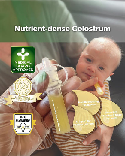 Haakaa Silicone Pre-sterilised Colostrum Collector-100% Medical-grade Silicone-Leakproof & Reusable-Pack of 2-4ml