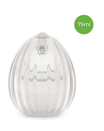 Haakaa Shell Wearable Silicone Breast Pump-100% Medical Grade Silicone-Discreet & Hands-Free Design for Comfortable Expression-BPA & PVC Free-75ml