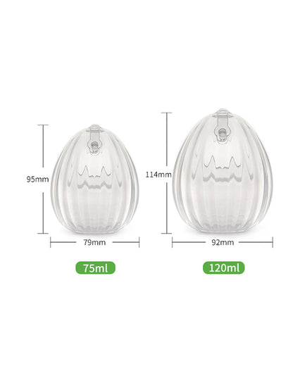 Haakaa Shell Wearable Silicone Breast Pump-100% Medical Grade Silicone-Discreet & Hands-Free Design for Comfortable Expression-BPA & PVC Free-75ml