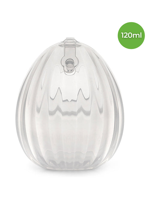 Haakaa Shell Wearable Silicone Breast Pump-100% Medical Grade Silicone-Discreet & Hands-Free Design for Comfortable Expression-BPA & PVC Free-120ml